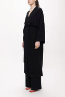 Black loose-fitting caftan 94080