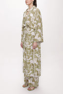 Beige loose-fitting caftan 94080