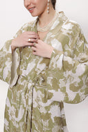 Beige loose-fitting caftan 94080