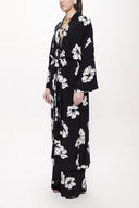Black White loose-fitting caftan 94080