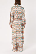 Patterned loose-fitting caftan 94080