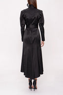 Black Stitched detailed shirt dress 94010