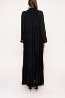 Black Pleated wide cut dress 94027