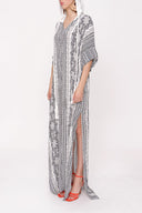 Floral Printed Hooded loose-fitting dress 94028