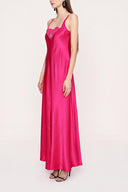 Fuchsia Lace details viscose dress 94030