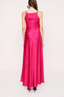 Fuchsia Lace details viscose dress 94030