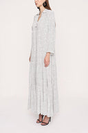 Spotted Pleated wide cut dress 94033