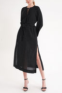 Black Lace detailed dress 94035