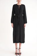 Black Lace detailed dress 94035