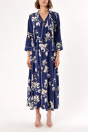 Floral Printed Piping shirt dress 94039