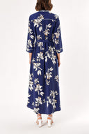 Floral Printed Piping shirt dress 94039