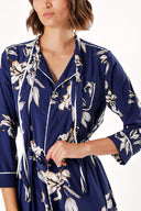 Floral Printed Piping shirt dress 94039