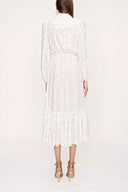 White Pleated shirt dress 94041