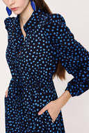 Spotted Pleated shirt dress 94041