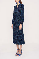 Spotted Pleated shirt dress 94041