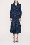 Spotted Pleated shirt dress 94041