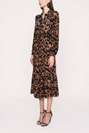 Zebra Pattern Pleated shirt dress 94041