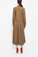 Cinnamon Pleated wide cut shirt dress 94052