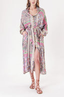 Pink Loose fit shirt dress 94058