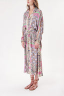 Pink Loose fit shirt dress 94058