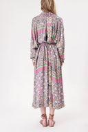 Pink Loose fit shirt dress 94058