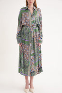 Green Lilac Loose fit shirt dress 94058