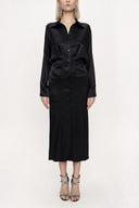 Black Bat sleeve shirt dress 94060