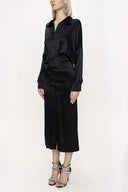 Black Bat sleeve shirt dress 94060