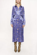 Blue Bat sleeve shirt dress 94060