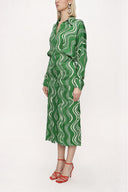 Green Bat sleeve shirt dress 94060