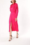 Fuchsia Bat sleeve shirt dress 94060