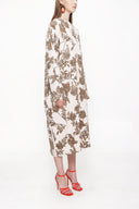 Beige Wide cut long dress 94063