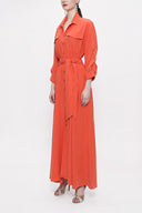 Coral Loose fit shirt dress with elastic waist 94103