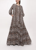 Pars Pleated loose-fitting maxi dress 94105