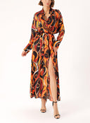 Patterned Loose fit shirt dress 94140