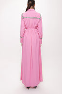 Pink Belted long shirt with ribbon accessories 94153