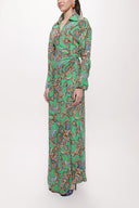 Green Wrapped maxi dress 94177