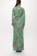 Green Wrapped maxi dress 94177