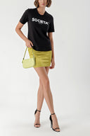 Black Printed cotton t-shirt 19912