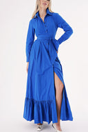 Blue Belted long shirt dress 94207