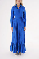 Blue Belted long shirt dress 94207