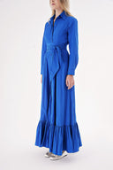 Blue Belted long shirt dress 94207