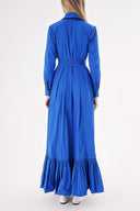 Blue Belted long shirt dress 94207
