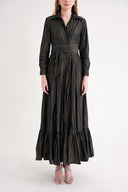 Anthracite Belted long shirt dress 94207