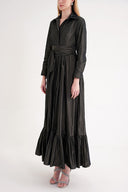 Anthracite Belted long shirt dress 94207