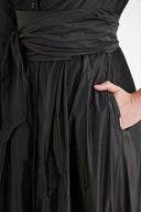 Anthracite Belted long shirt dress 94207