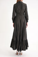 Anthracite Belted long shirt dress 94207