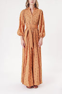 Cinnamon Embroidered shirt dress 94212