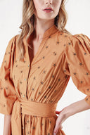 Cinnamon Embroidered shirt dress 94212
