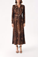 Pars Long dress with accessory and belt detail 94233